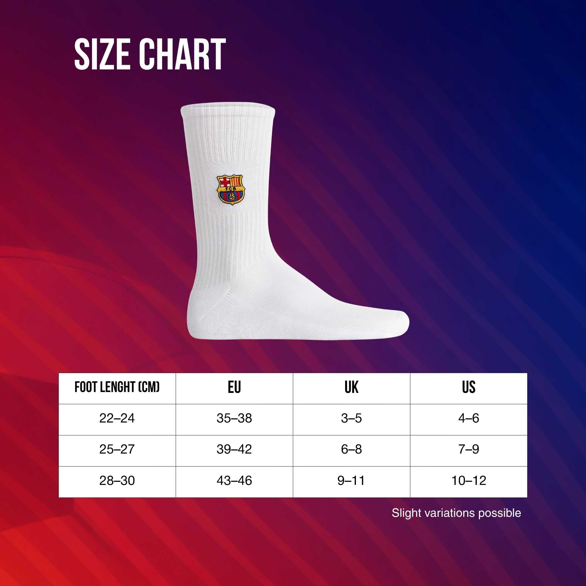 Chaussettes FC Barcelone unisexes, lot de 5 – Produit sous licence officielle | Lot de chaussettes de tennis | Cadeau pour les fans