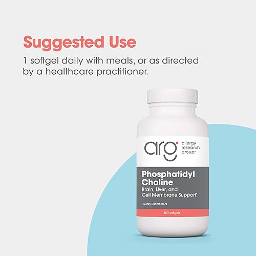 Miniatura 6 de Allergy Research Group Suplemento de fosfatidilcolina Cápsulas de lecitina, enzimas digestivas para el hígado, apoyo a la digestión de grasa,