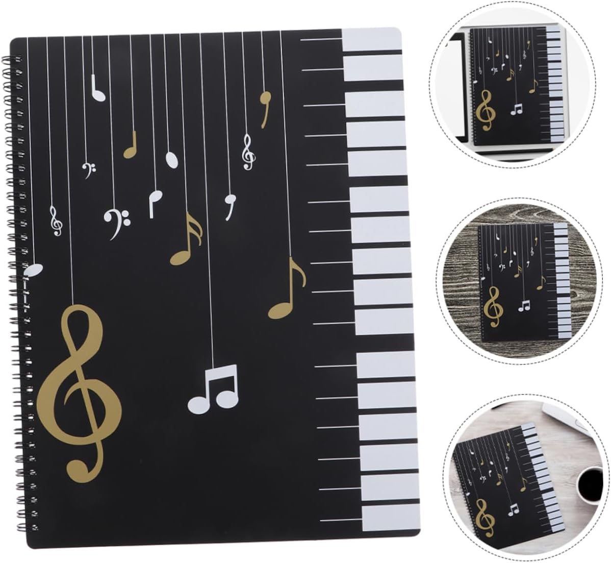 Levemolo Music Sheet Folder 30 Page A4 Document Holder Pp Material for Piano Students Choir Organ