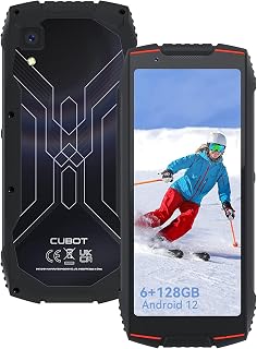 Smartphone robusto CUBOT Kingkong Mini 3, telefones robustos com Android 12.0, telefone indestrutível com 6 GB de RAM+128 GB de ROM, telefone celular militar QHD+ de 4,5 polegadas, bateria de 3000 mAh, Dual SIM 4G, ID facial/GPS/NFC