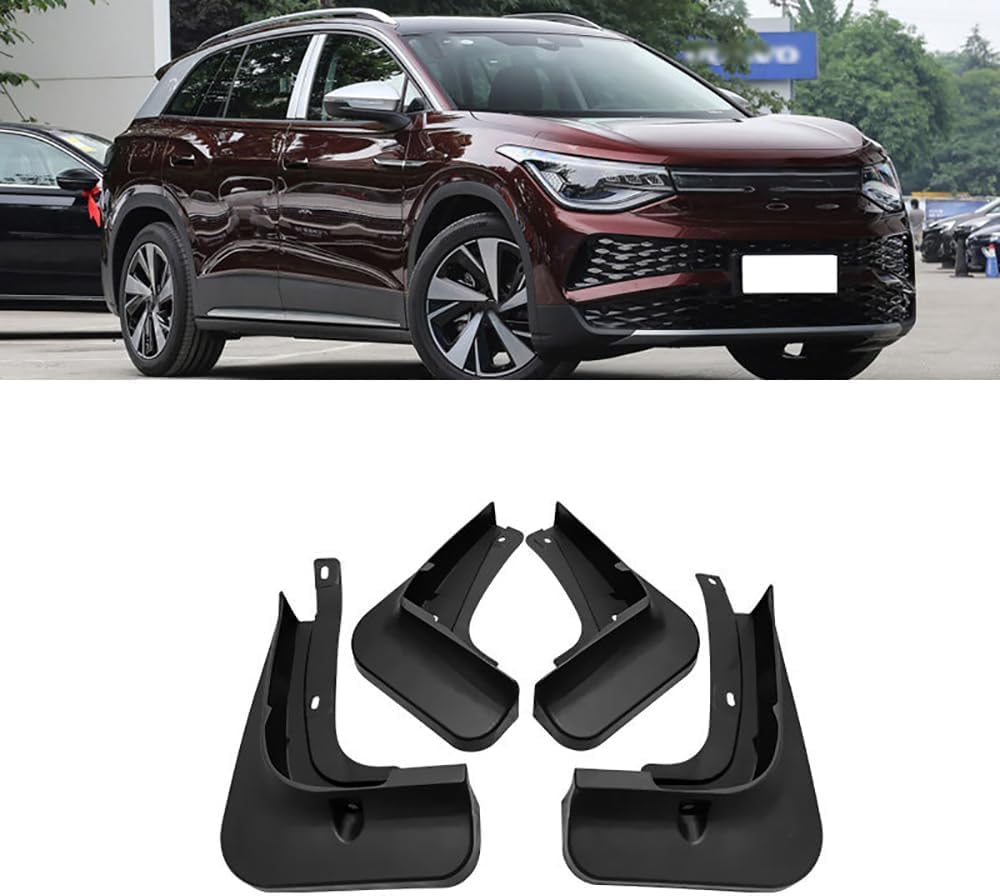 WeiYH No Drill Mud Flaps for Car Front Rear Wheel for Guanghe ID.6X 2021