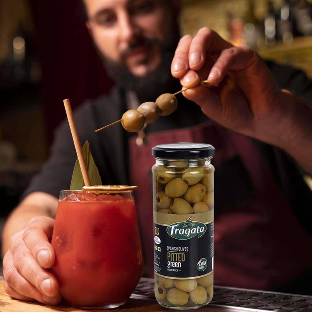 Fragata Queen Pitted Green Olives 340G - Image 4 thumbnail