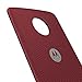 Motorola Phone Case for Moto Z, Force - Crimson Ballistic Nylon Fabric
