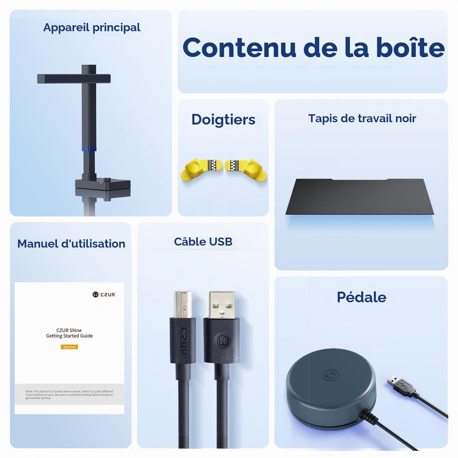 CZUR Shine Ultra Scanner Portable A3, Scanner de Documents et Livres avec OCR, 13MP avec Fonction OCR Intelligente, Numérisation Rapide 1s/Page, Compatible Windows et macOS, Export PDF/Word/Excel/JPG
