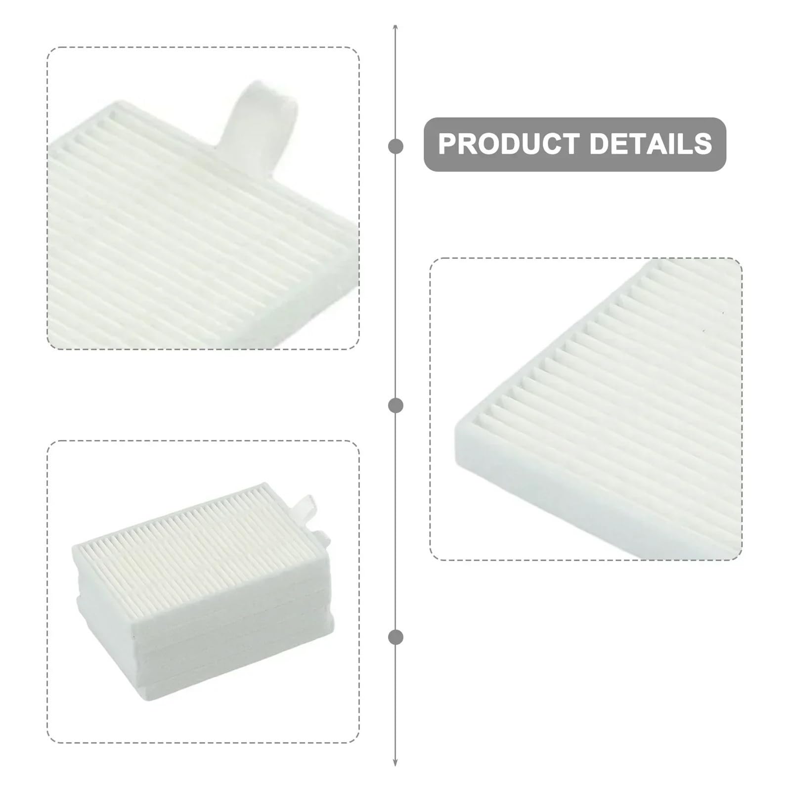 5 Filtros Compatibles Con ABIR, X6 Y X8, Repuestos For Aspiradoras Robot, Accesorios De Limpieza For El Hogar.
