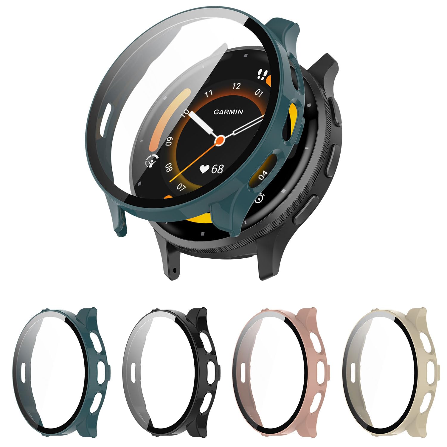 Monster Venu 4 45mm Case and Glass Screen Protector