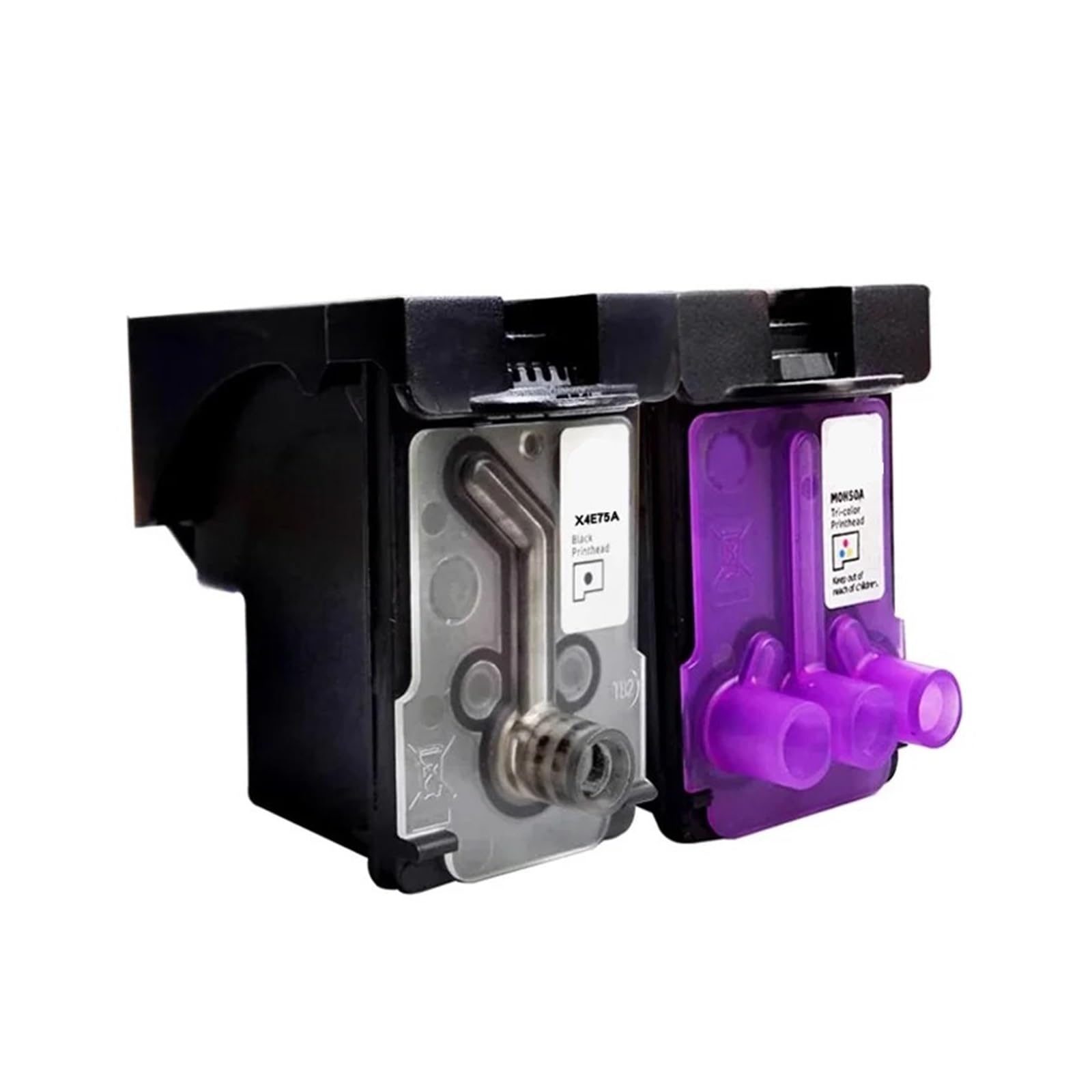 X4E75A M0H50A Juego de Cabezales de impresión Cartucho de Tinta de Color Negro - Compatible con HP 610 615 618 550 617 650 500 508 510 511 515 517 518 519 530 531 538(X4E75A+M0H50A)