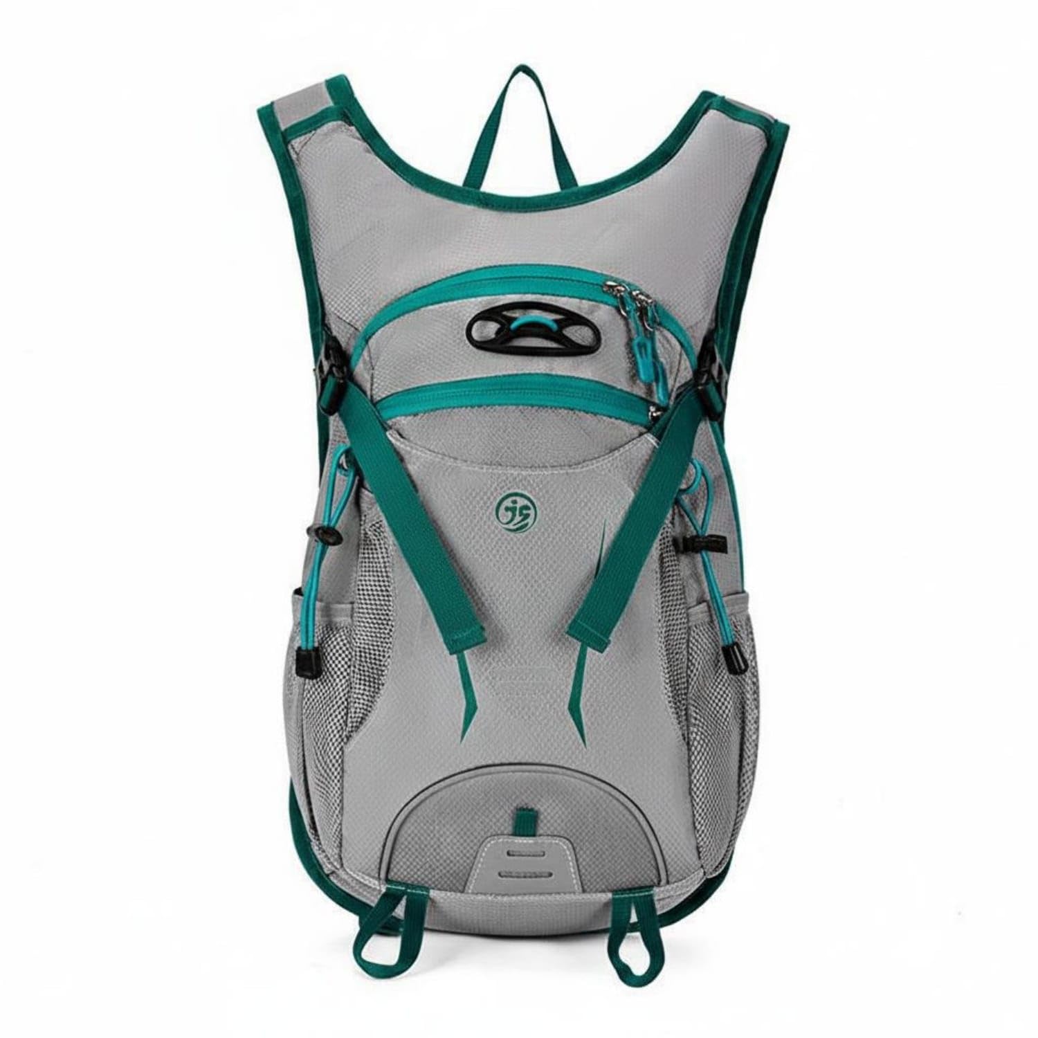 Water-Resistant Hiking Backpack Breathable Cycling Backpack Ergonomic Design Lightweight Hydration Pack Adjustable Fit for Cyclists, Hikers, Travelers, Mountaineering, Camping, Light Grey-image-27