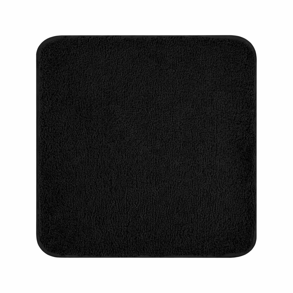 Tapis de bain 50x50 cm noir Sentidos absorbant et doux pour wc