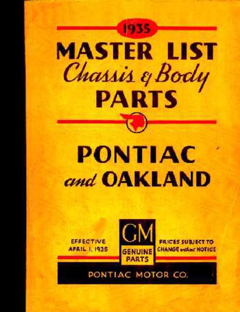 nagページ bishko automotive literature 1929 1932 1933 1934 1935 Pontiac