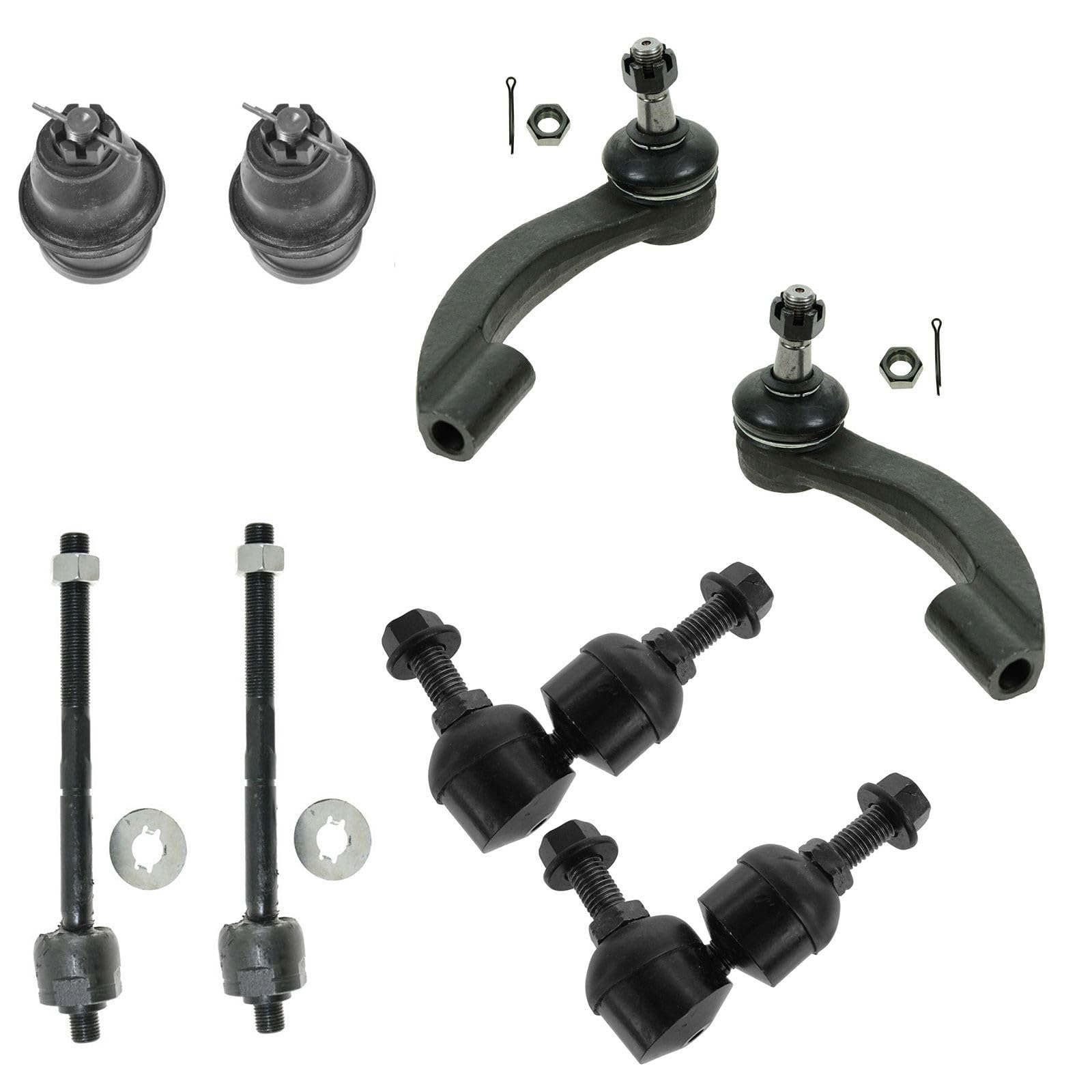 Steering & Suspension Kit 8 Piece Ball Joints Sway Links Tie Rods for Mopar