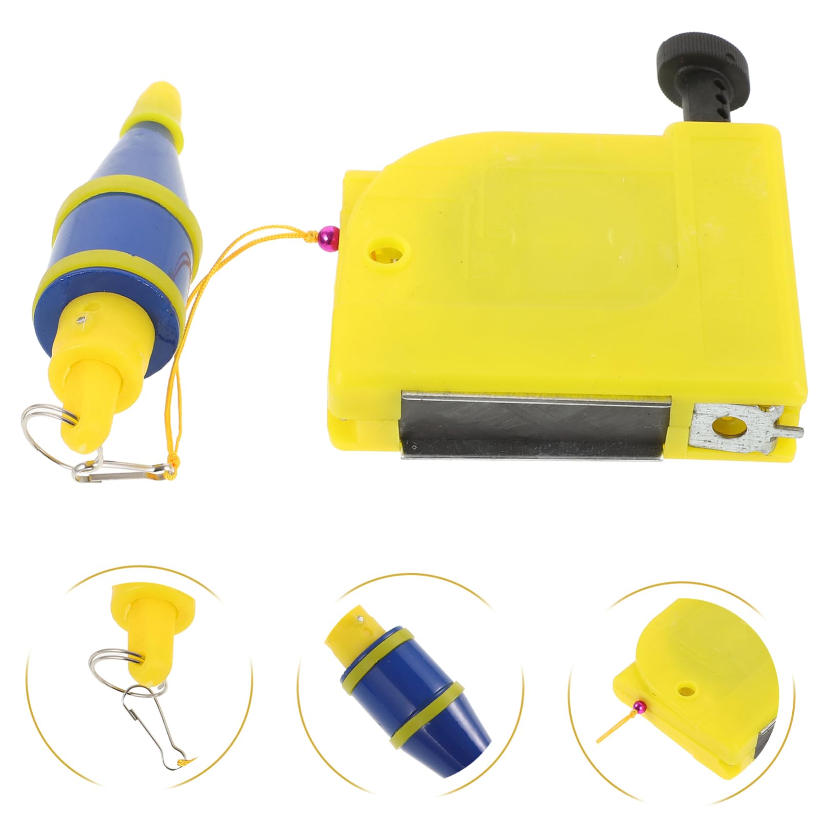 VILLCASE Martillo Colgante de Alambre de Construcción 5m Herramienta de Medición Vertical Plomada de Hierro para Carpintería y Construcción Duradera y Resistente