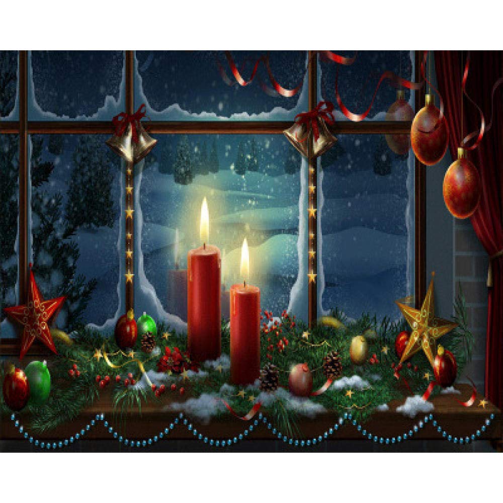 Diamond painting 5D complet mosaïque Noël strass carré 30x40