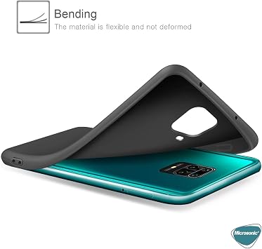 Microsonic Matte Silicone Xiaomi Redmi Note 9S için Kılıf Siyah [Redmi Note 9S ile Uyumlu Kılıf - Siyah]