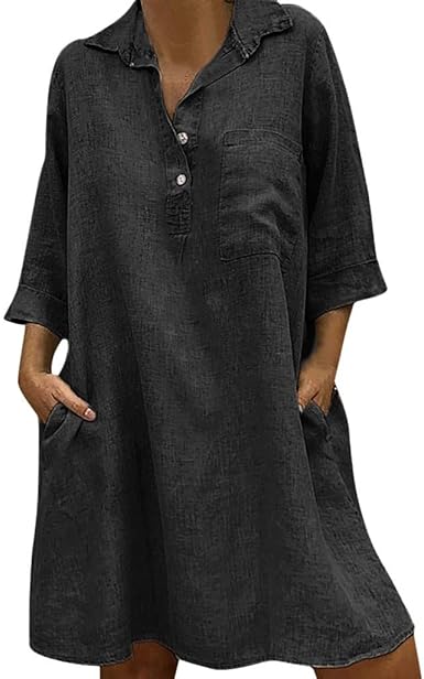 linen dresses amazon