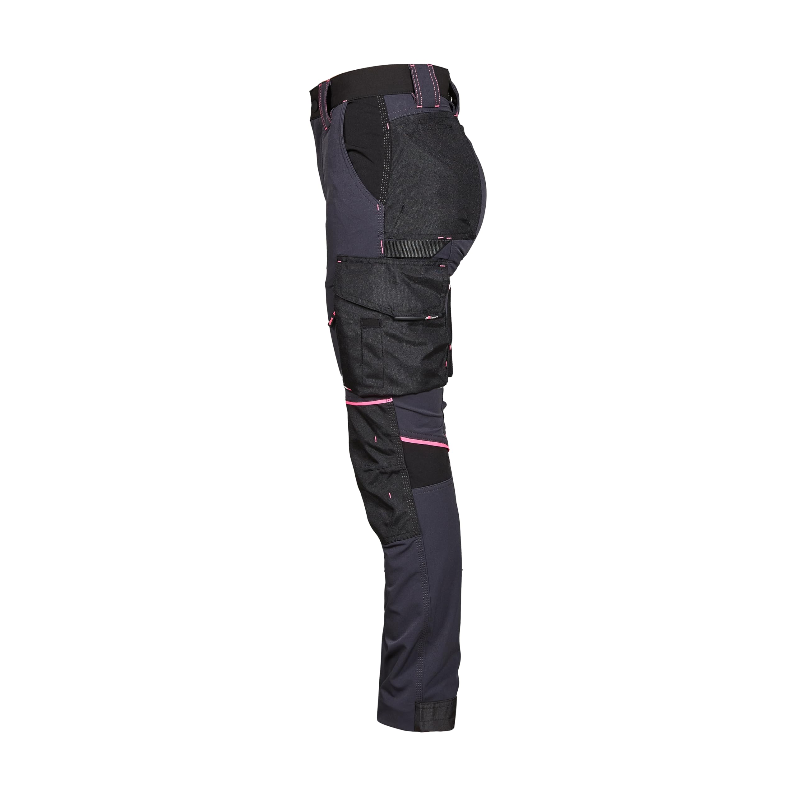 Pantalone U-Power Atom Lady, Slim Fit Stretchable Cargo, con Multitasche Frontali e Laterali, Tessuto Traspirante, Elastico in Vita, Cerniera di Chiusura