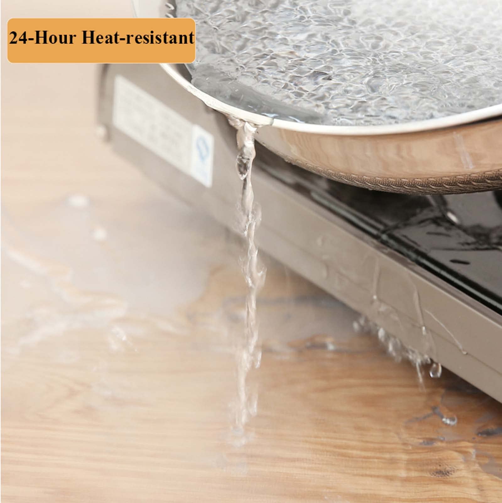 YSUEFIJO Protector de Mesa Transparente 80cm, Mantel Transparente de PVC, Mantel Mesa Antimanchas, Mantel Redondo Impermeable, Mantel de Hule, Mantel Redondo para el Hogar Falda de Mesa