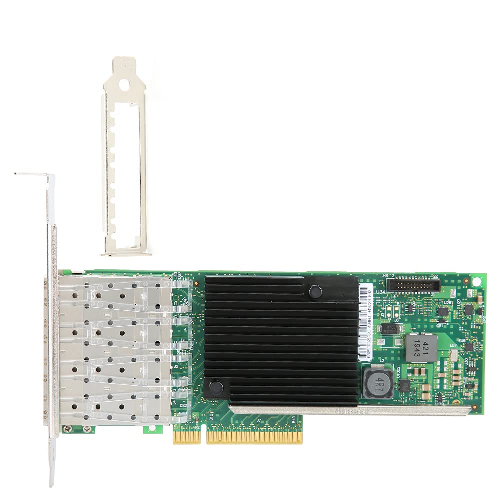 Adattatore per Scheda di Rete in Fibra Ottica 10G con stabilità a 4 Porte per connettività Server Ad Alta velocità e Trasmissione 10G