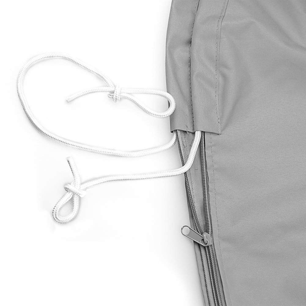 AMGJ Cubierta Completa para Motor Fueraborda, Funda Motor Fueraborda Tela Oxford 420D Funda Protector para Motor Impermeables,Grigio,5HP