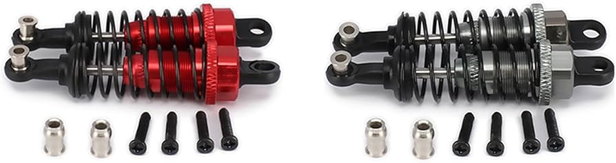 Amazon | LAMELLIS 4個 オイル 調節可能 65mm ダンパー RCカー 1/18
