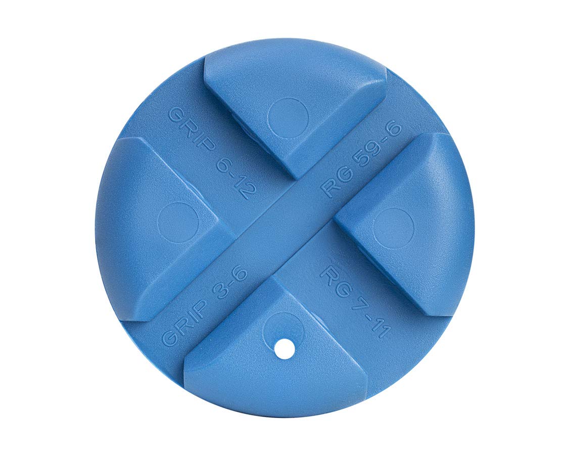 Jonard Tools CG-100 Rubber Cable Gripper for RG59 RG6 RG7 RG11 Coax Cables, 3 mm to 6 mm, 6 mm to 12 mm