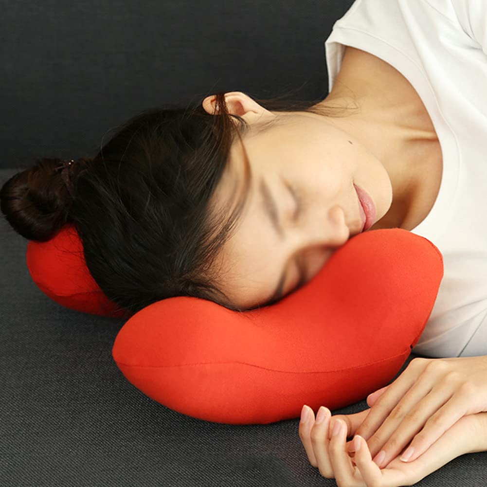 DongBao Reisekissen, Memory Foam Nackenkissen, bequem und tragbar, ergonomisches Nickerchenkissen für Flugzeug, Auto, Zug, Bus und Familie