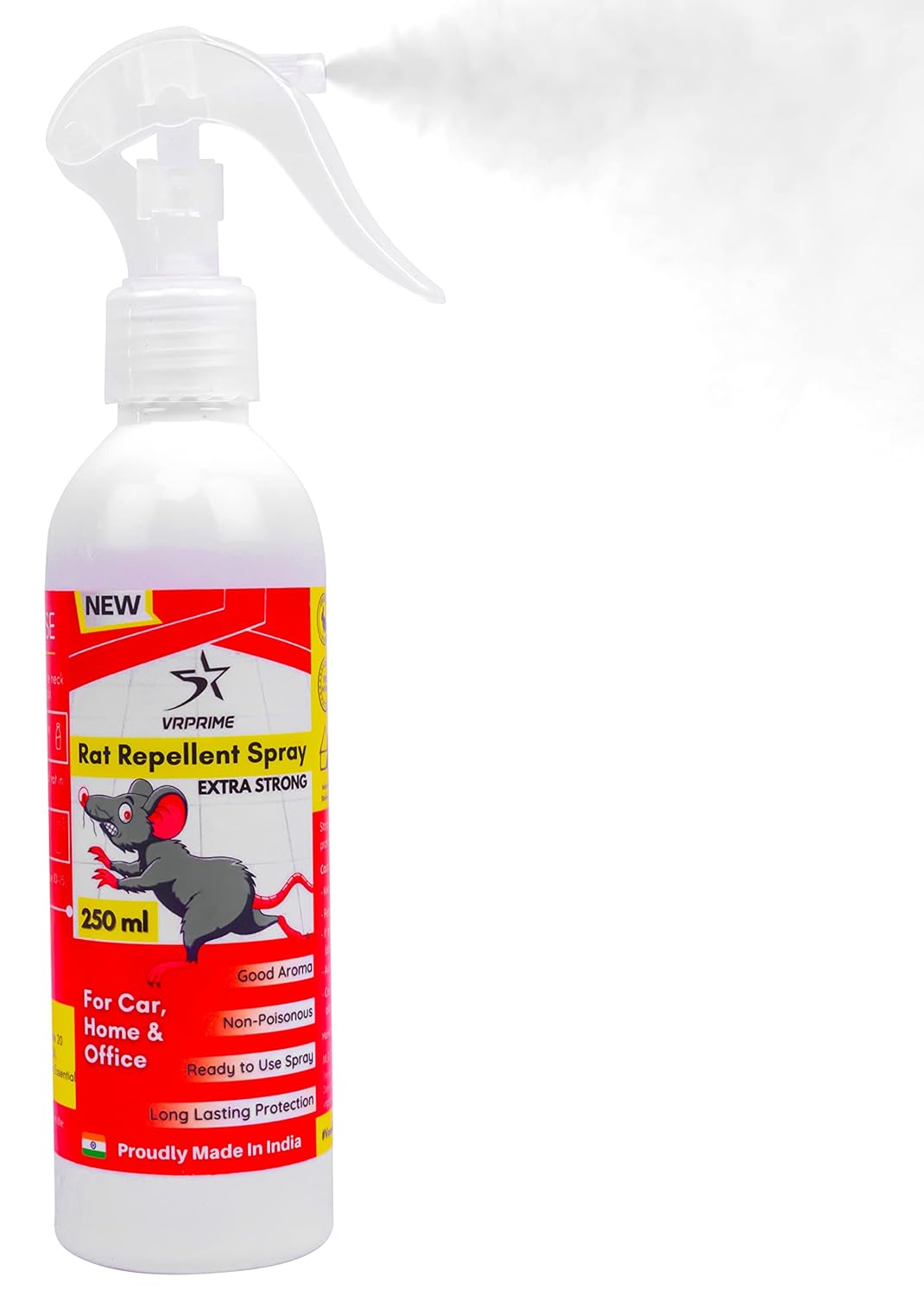 VRPRIME Rat Repellent Spray for Car Home Office Rodent Mouse Natural