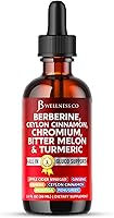 Vista 1 de Berberina con suplemento de canela de Ceilán gotas líquidas + extracto de melón amargo, glucomanano, gimnasia, cromo, cúrcuma, Panax Ginseng