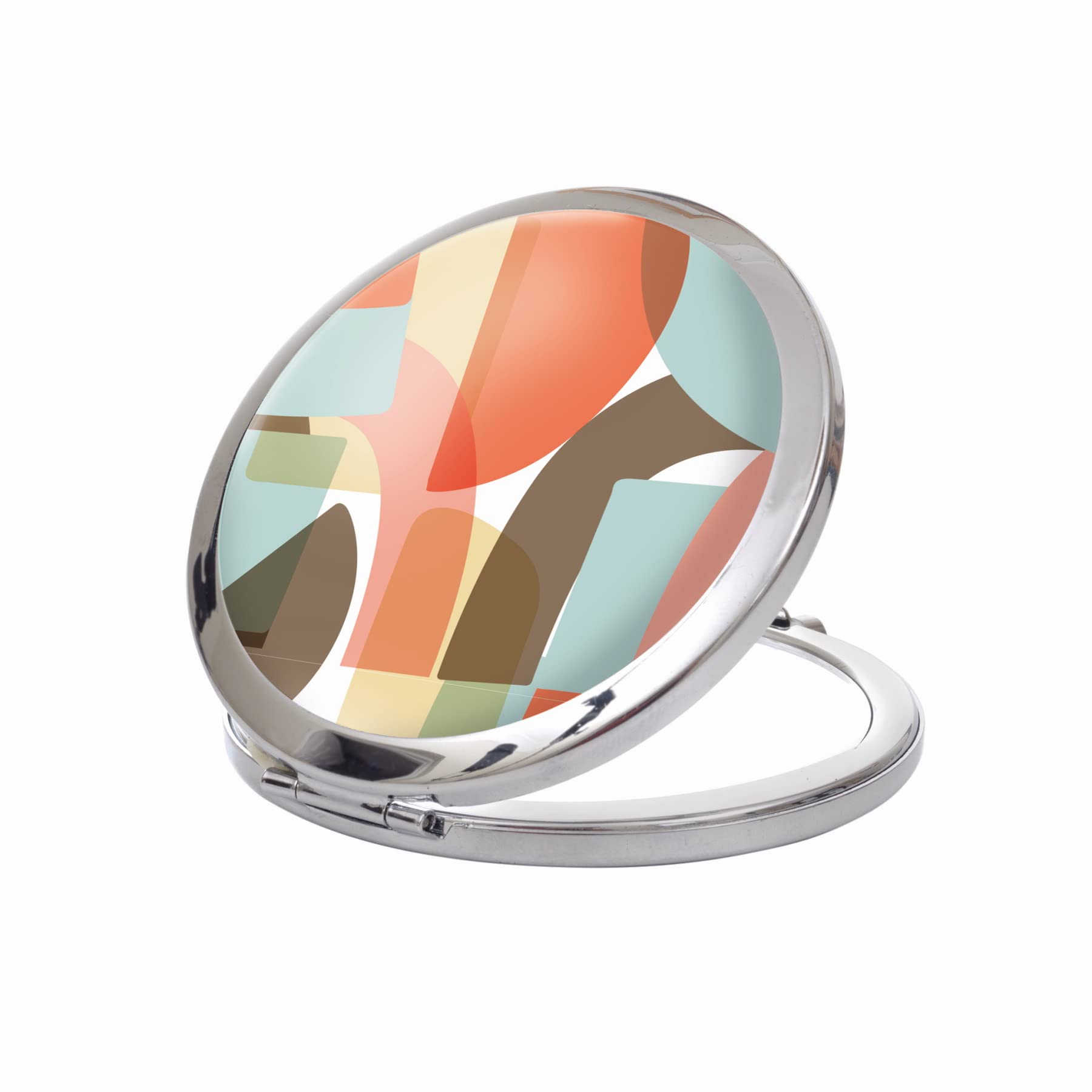 Dc Danielle Multicolor Danielle Creations True Image & 2 X Magnification Compact Mirror - Retro Print