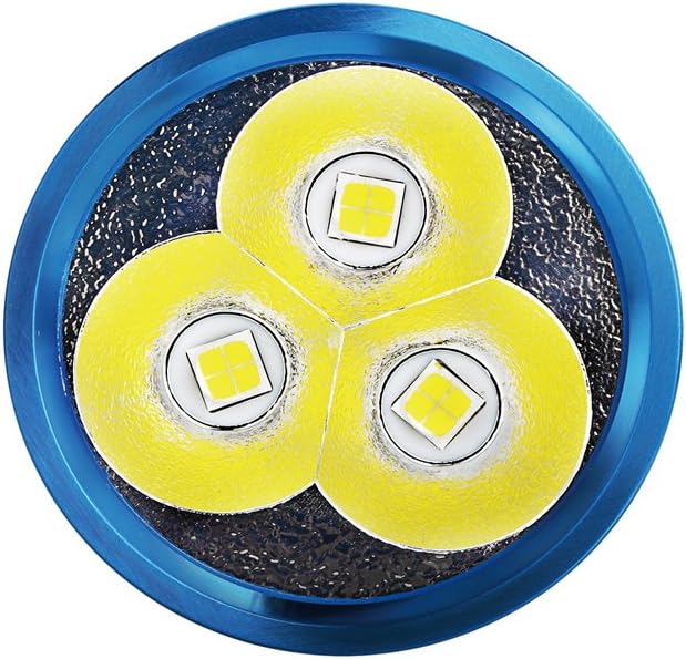 Close-up of Olight X7 Marauder LEDs