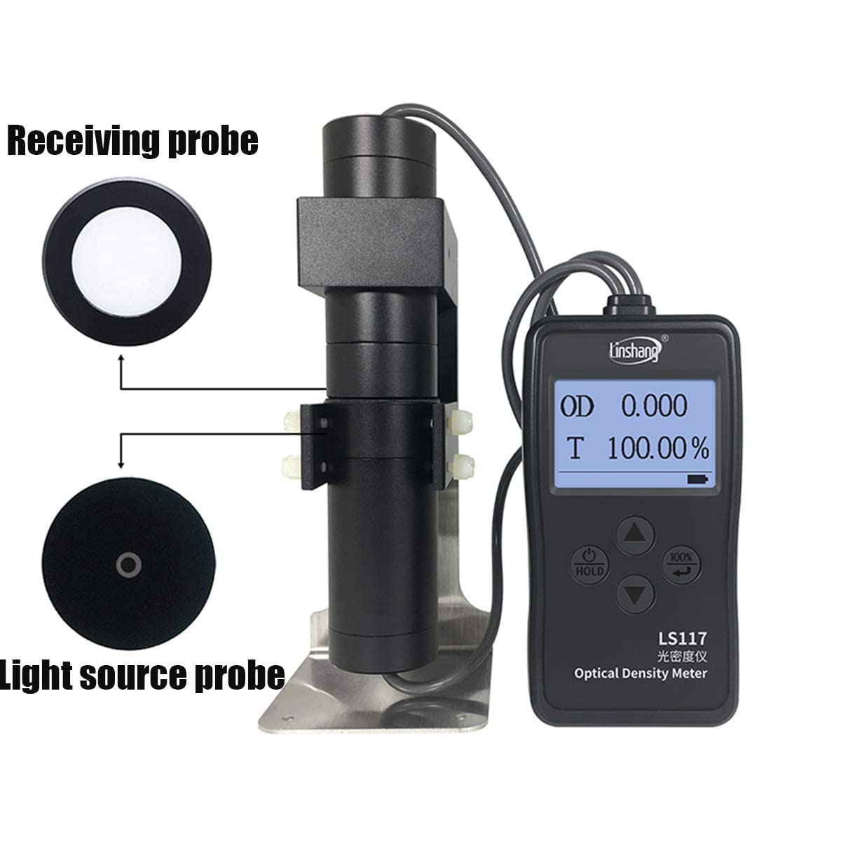 Optical Densimeter Densitometer Optical Density Tester Meter Gauge Light Transmittance Tester with Holder for Dot Area Density Welding Mask Glass X-ray Film Lens Ink Etc
