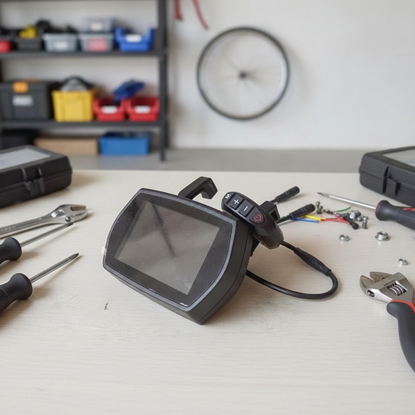 Display Schermo Digitale Elettrico Compatto Cruscotto Elettrico Chiaro Strumento di Ricambio per Pendolari, Manutenzione Monopattino, Riparazione