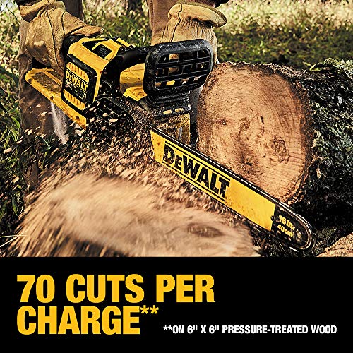 DEWALT FLEXVOLT 60V MAX Chainsaw Kit, 3-Ah Battery, 16-Inch (DCCS670X1)