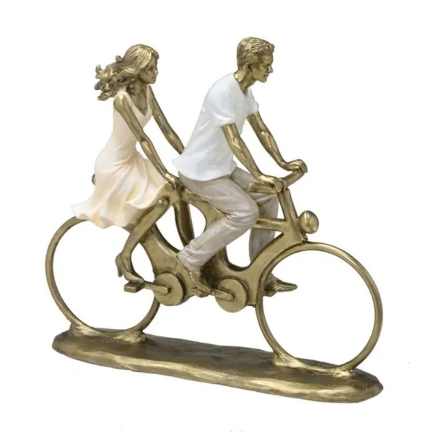 4-Piece White Resin Family Sculpture Set - Modern Abstract Thinker Statues for Home Decor, Office Desk, Bookshelf & Tabletop Art Décor