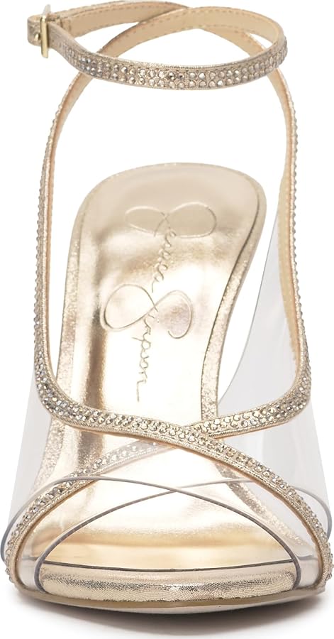 Amazon.com | Jessica Simpson Novina Embellished Lucite Pump, Clear