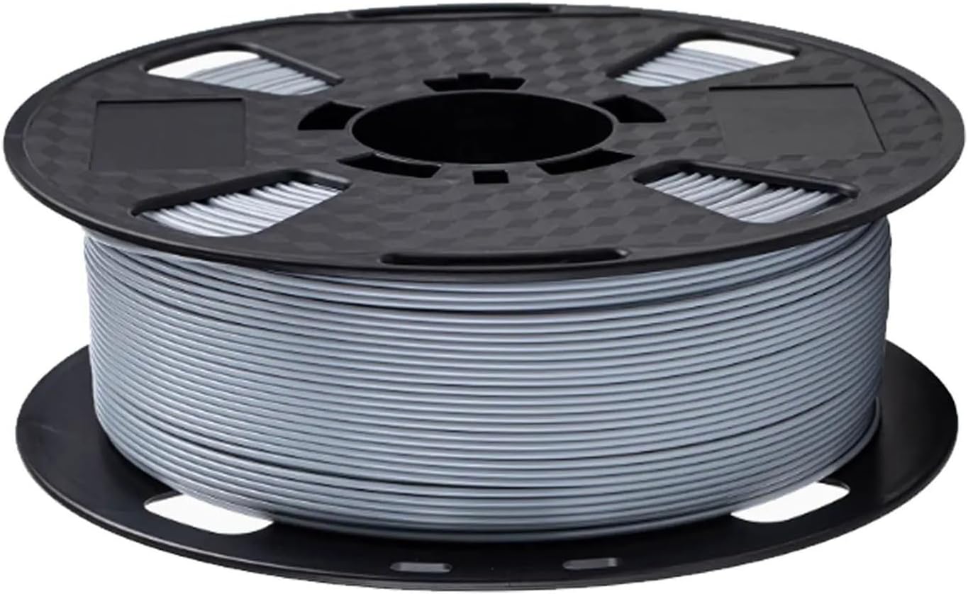 PETG 3D Printer Filament 1.75mm 1KG – Gray, Odorless, Superior Interlayer Bonding & Reduced Warping