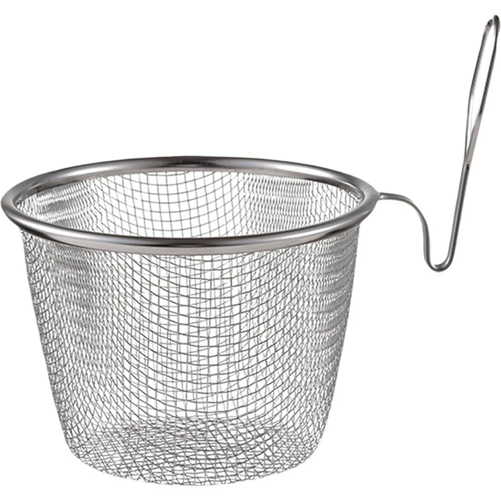 Ymxygz Food Colander Strainer with Handle Stainless Steel Colander Basket Vegetables Drain Basket for Straining Rinsing Frying Food