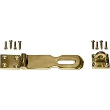 Polished Solid Brass Hasp Set - Furniture Drawers Cabinet Doors Chest Box Lids Padlock Brass