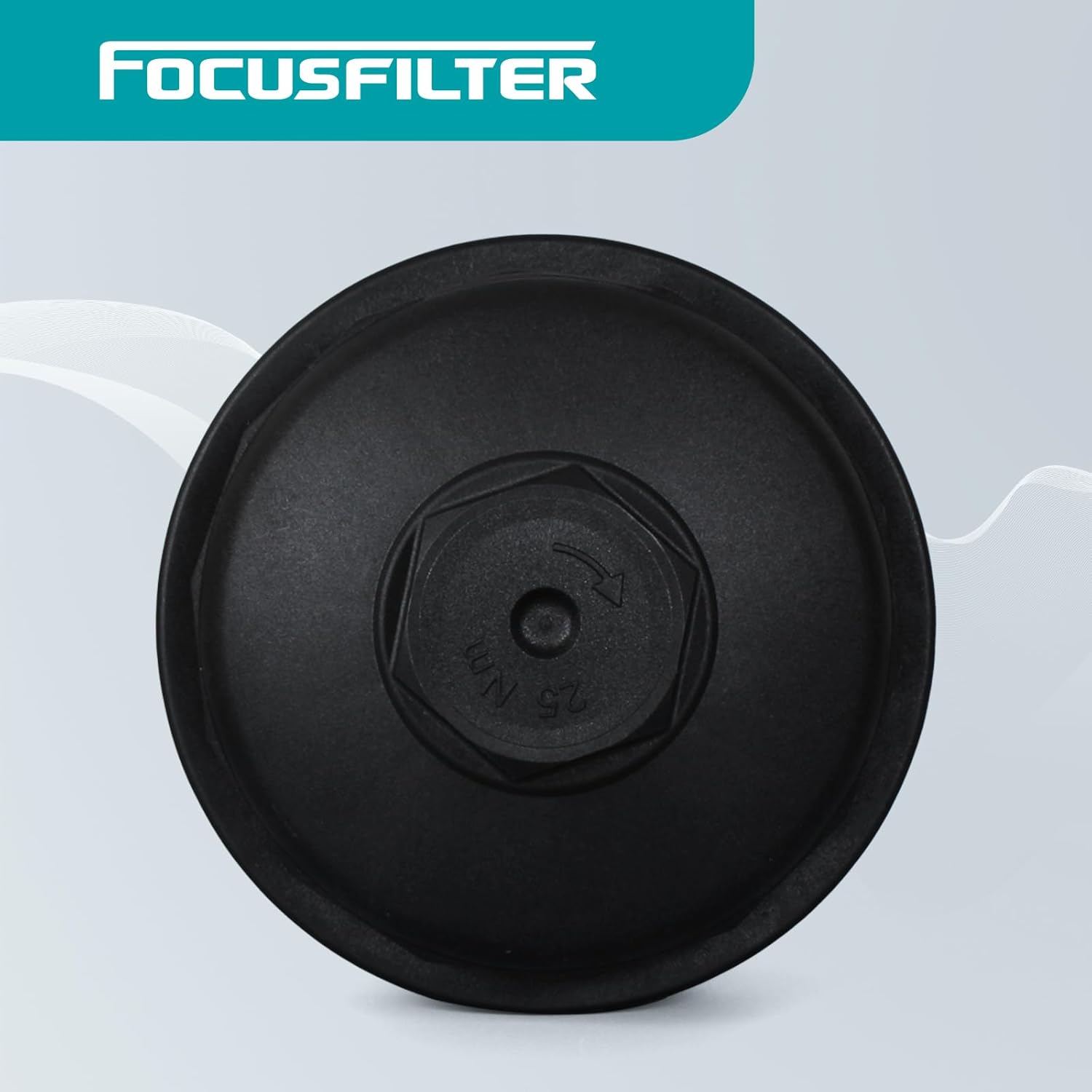 FOCUSFILTER 11421744000 OEM Grade Oil Filter Housing Cap, Compatible with BMW E36, E46, E90, F10, X5, X3, Z4, M54 Engine, Replaces V201802