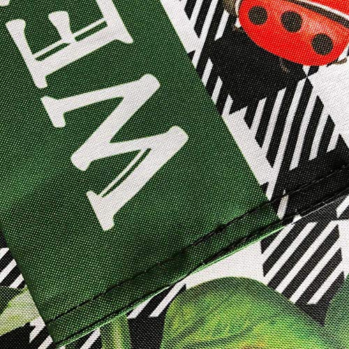 Welcome Fall Sunflower Ladybug Garden Flag- Buffalo Plaid Autumn Vertical Garden Yard Flags Banner 12 X 18 Sunflower Farmhouse Home Decor Decoration For Outside #TOP4