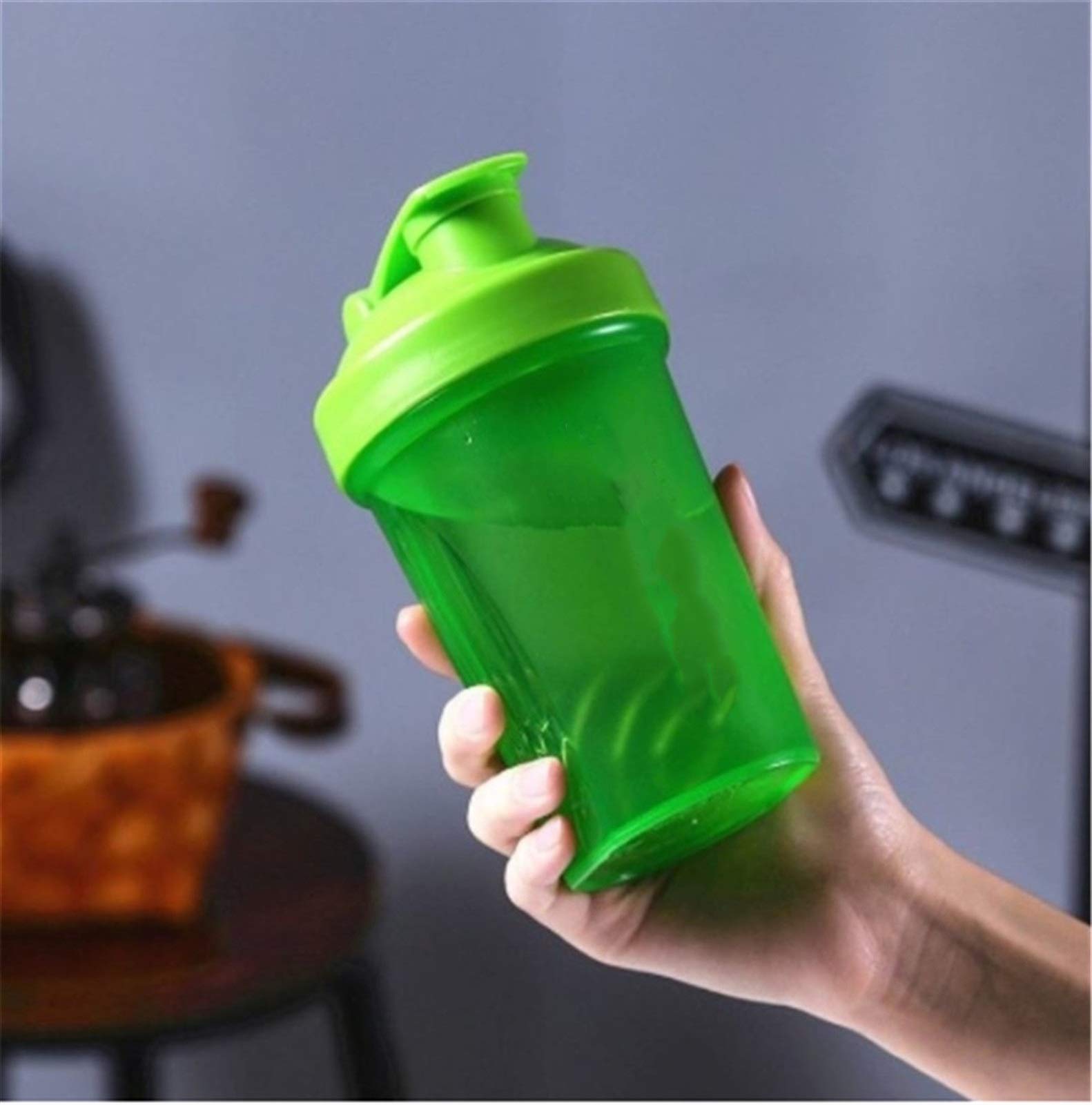 Bottiglia d'Acqua con Shaker per proteine in Polvere per frappè da 400 ml, Bottiglia per Lo Sport, Tazza per Bevande, Tazza per Bevande, Shaker da Cucina Senza BPA