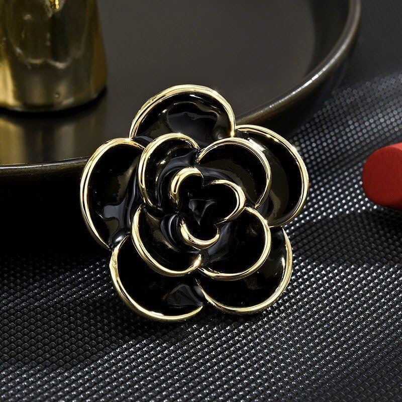 Flower Brooch Pin - Rhinestone Flower Pin 18k Gold Plated - Thanksgiving Day, Birthday, Wedding Gifts for Mom, Wife - Image 3