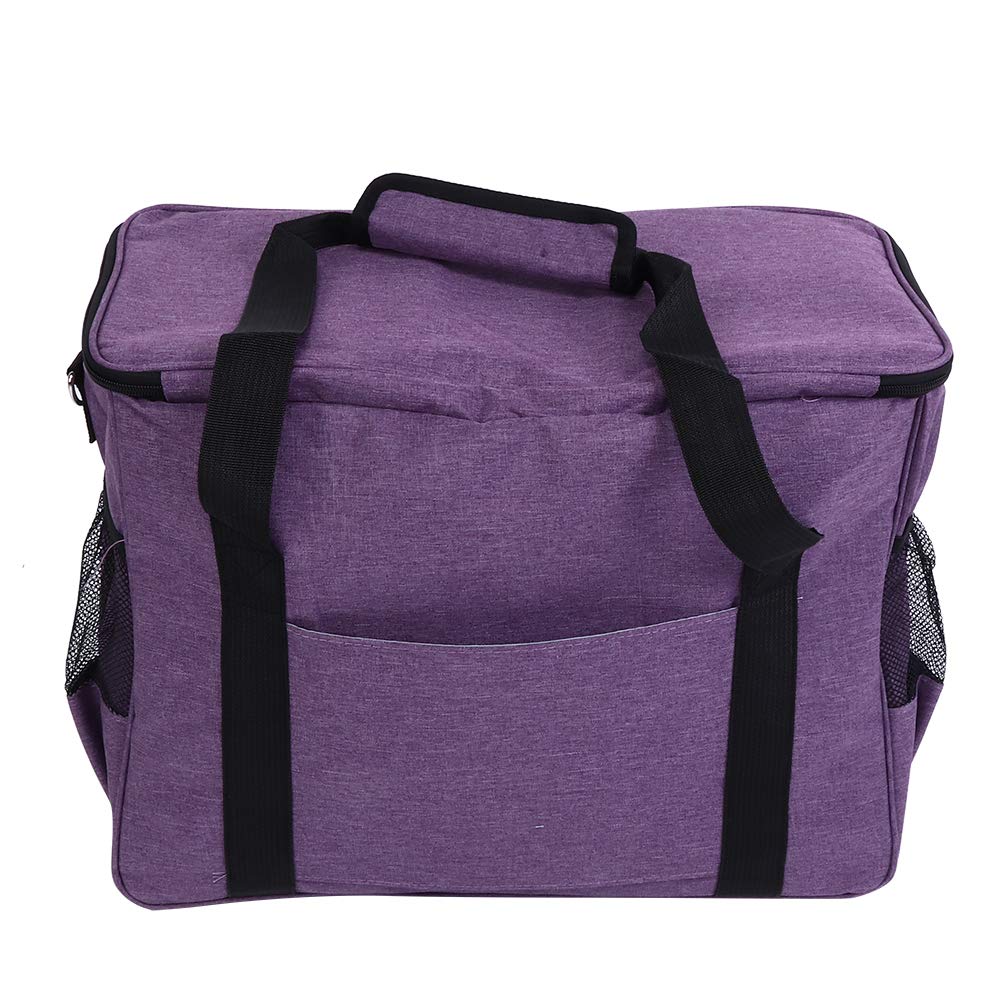Haofy Funda Antipolvo para Máquina de Coser, Tela Oxford 600D Impermeable, Bolsa de Almacenamiento Multifuncional para Viajes y Uso Doméstico (Purple)