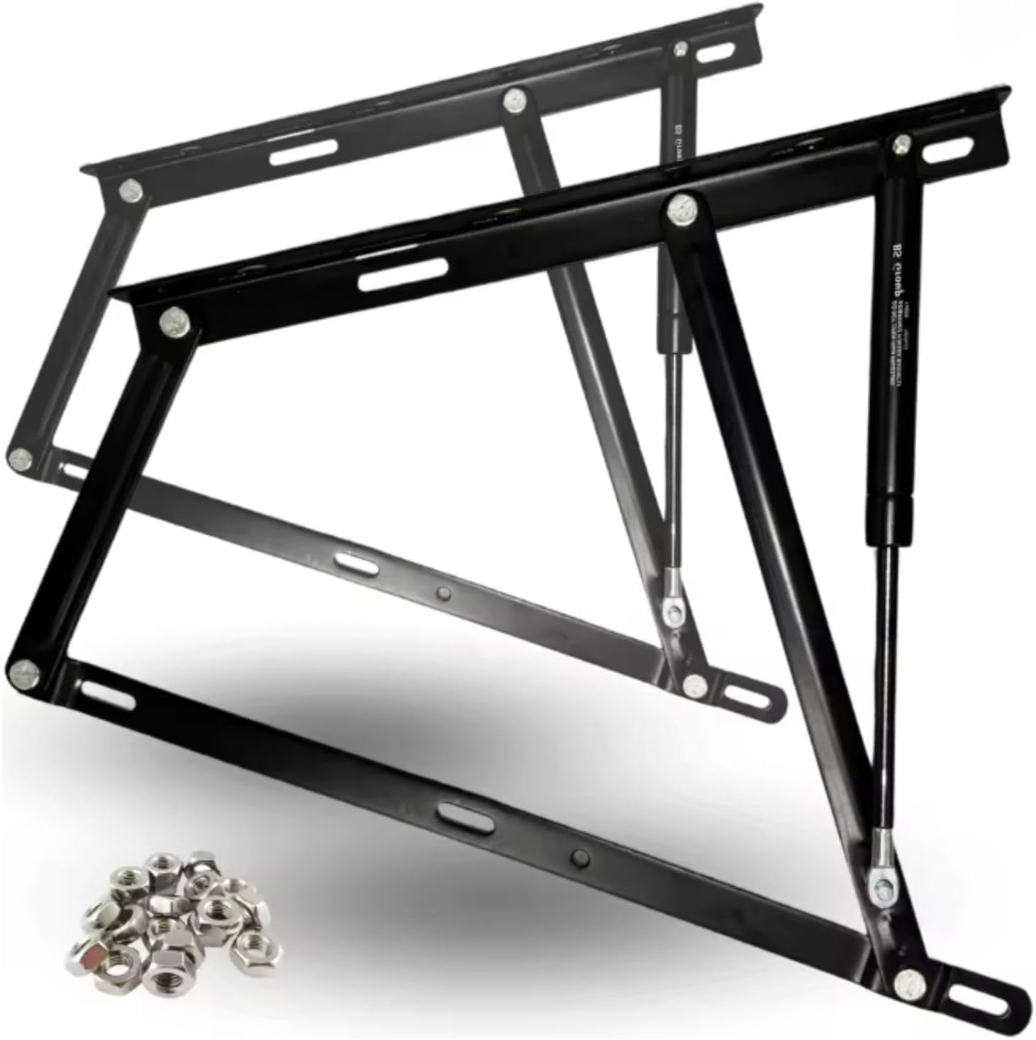 Bisagra elevable con pistón de gas para canapé abatible (1600N)