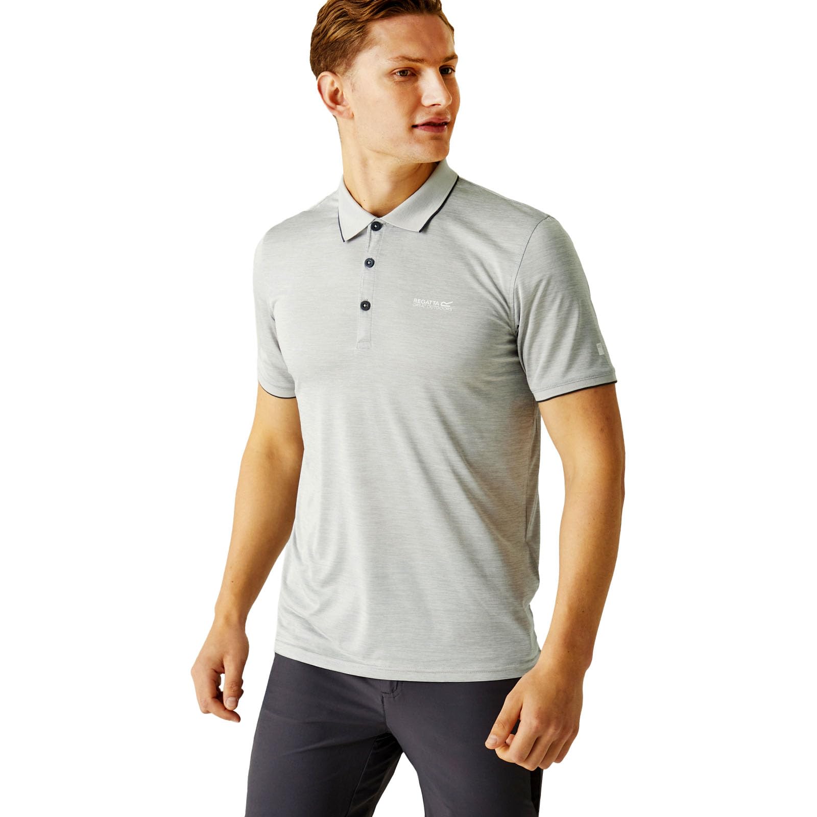 Regatta Men's Remex Ii Quick-Drying Polo Shirts - Silver Grey - 5XL