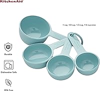 Vista 4 de KitchenAid Vasos medidores, juego de 4, Aqua Sky