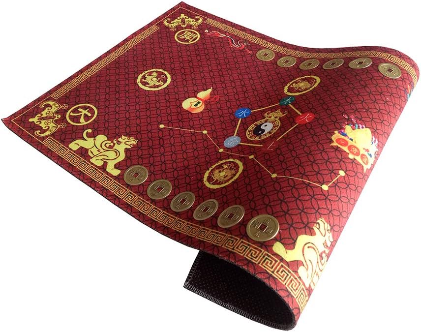 Feng Shui Lucky Bagua Map Non Slip Door Mat Red Feng Shui Carpet Mat Household Items