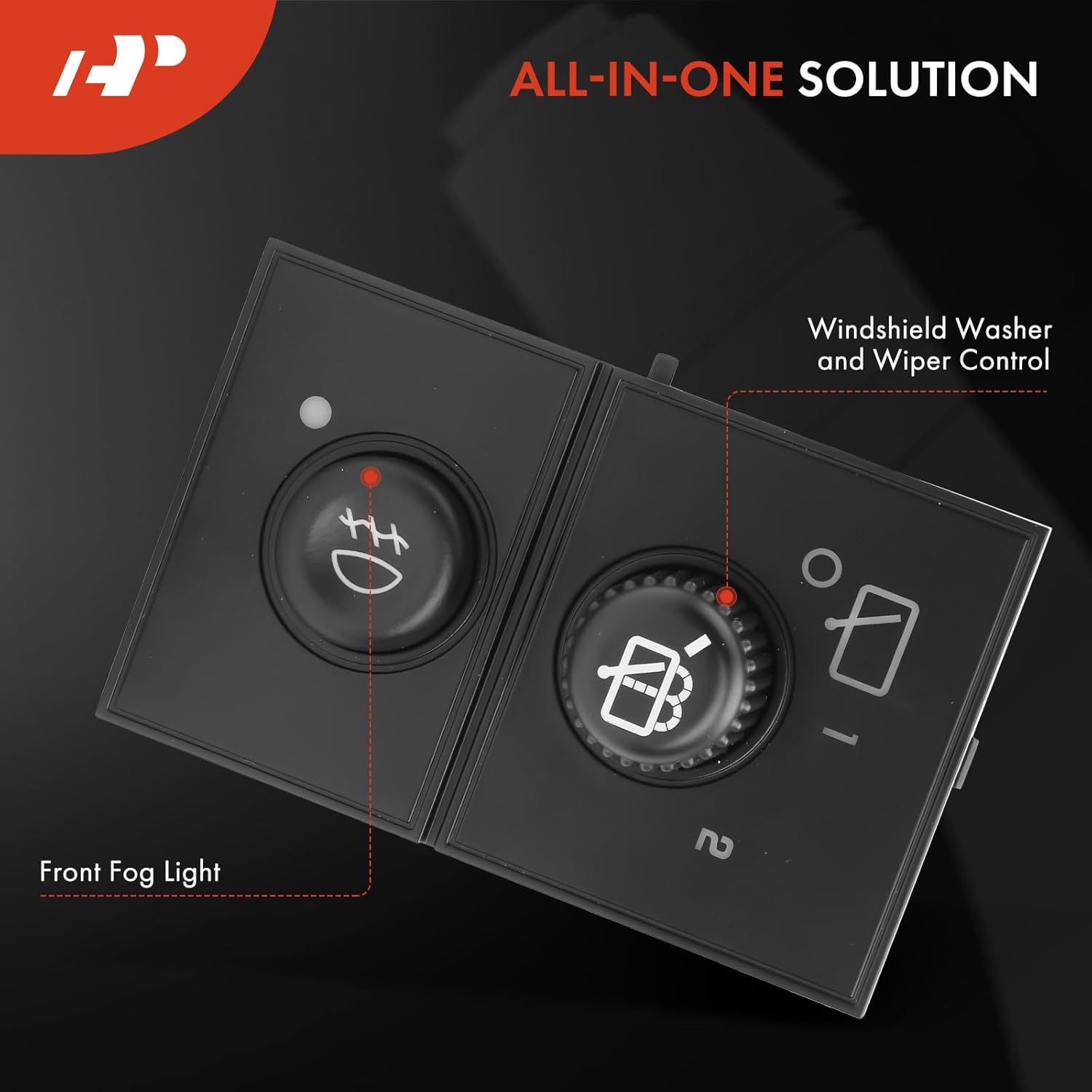 A-Premium Rear Windshield Wiper and Washer Switch Assembly Compatible with Chevrolet Tahoe, Suburban 1500, Suburban 2500 & GMC Yukon, Yukon XL 1500, Yukon XL 2500 & Cadillac Escalade, Escalade ESV EXT