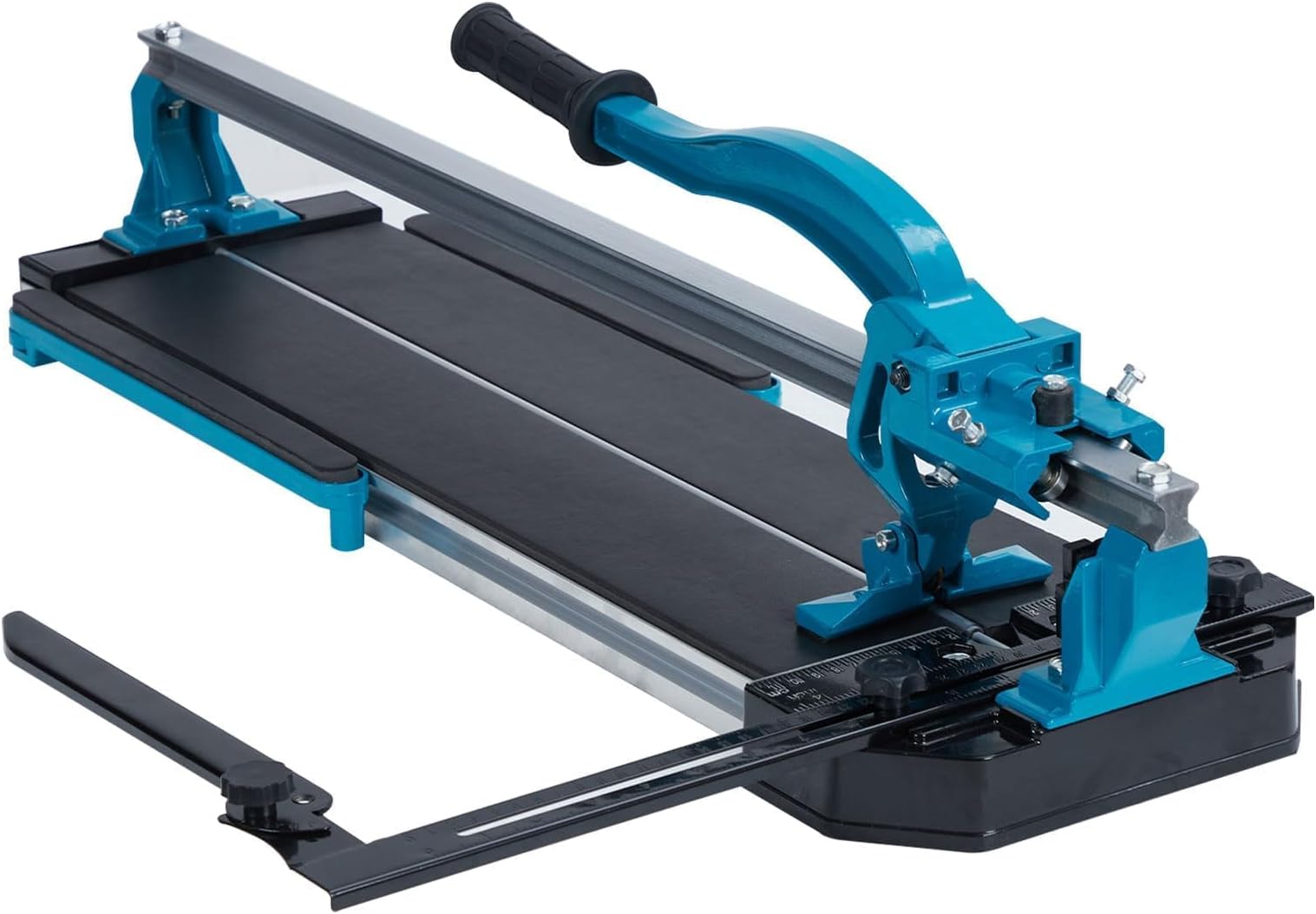 48 Inch Manual Tile Cutter Tool, Single Rails, Durable Aluminum Alloy Frame with Laser Guide, Tungsten Carbide Wheel for Porcelain, Ceramic, Laminate Tile Cutting, Precision Cutting