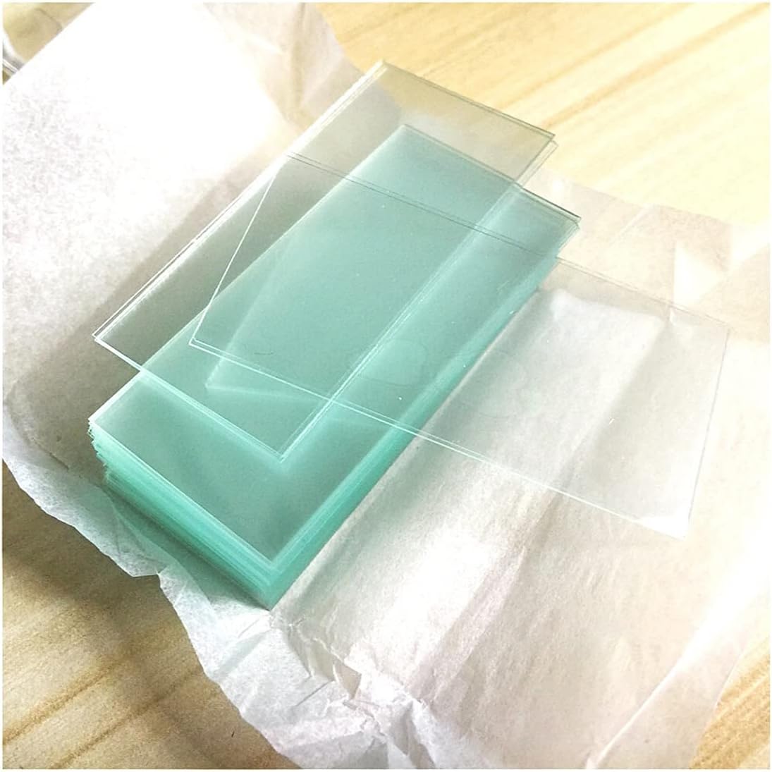 Lab Microscope Replacement Parts 100 Pcs Microscope Coverslip Glass Slides Square Coverglass 24 * 50 mm/24 * 60 mm